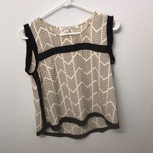 White and Black blouse XS Collective Concepts